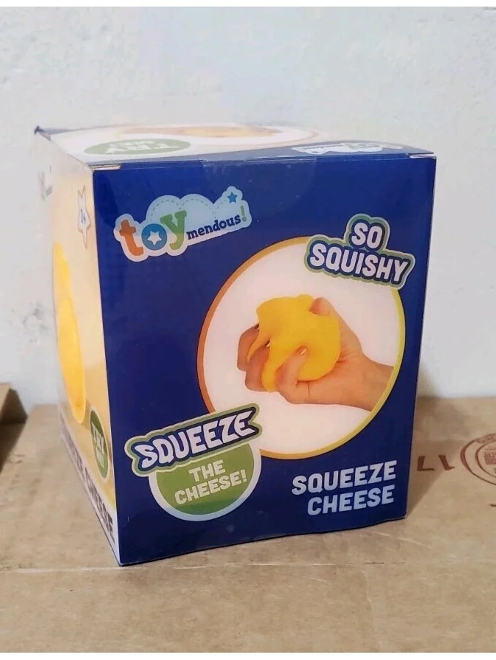Toymendous Squeeze Cheese Fidget Toy New 2026 Release Gel Filled Sensory Squishy